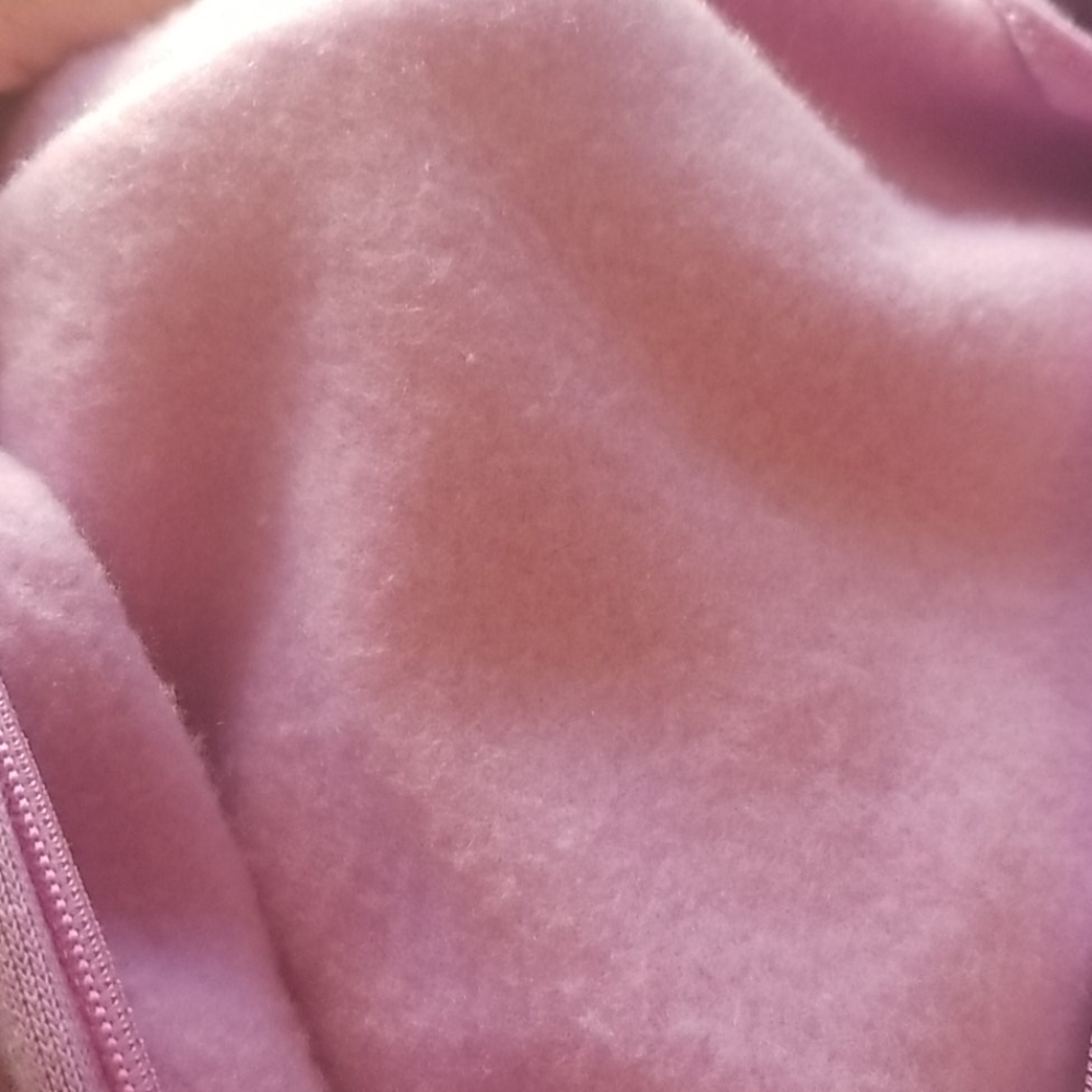 Puma Light Pink/purple zip up hoodie XL 13/14 Y 1 - Picture 2 of 3